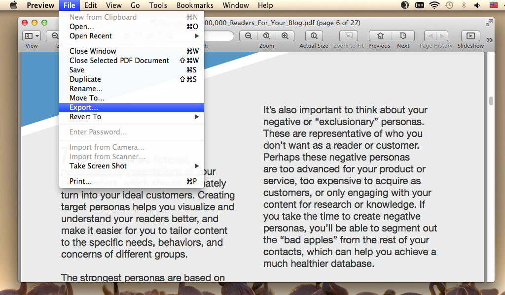 how to shrink a pdf on a mac